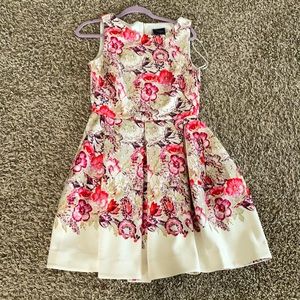 Beautiful dress with florar design